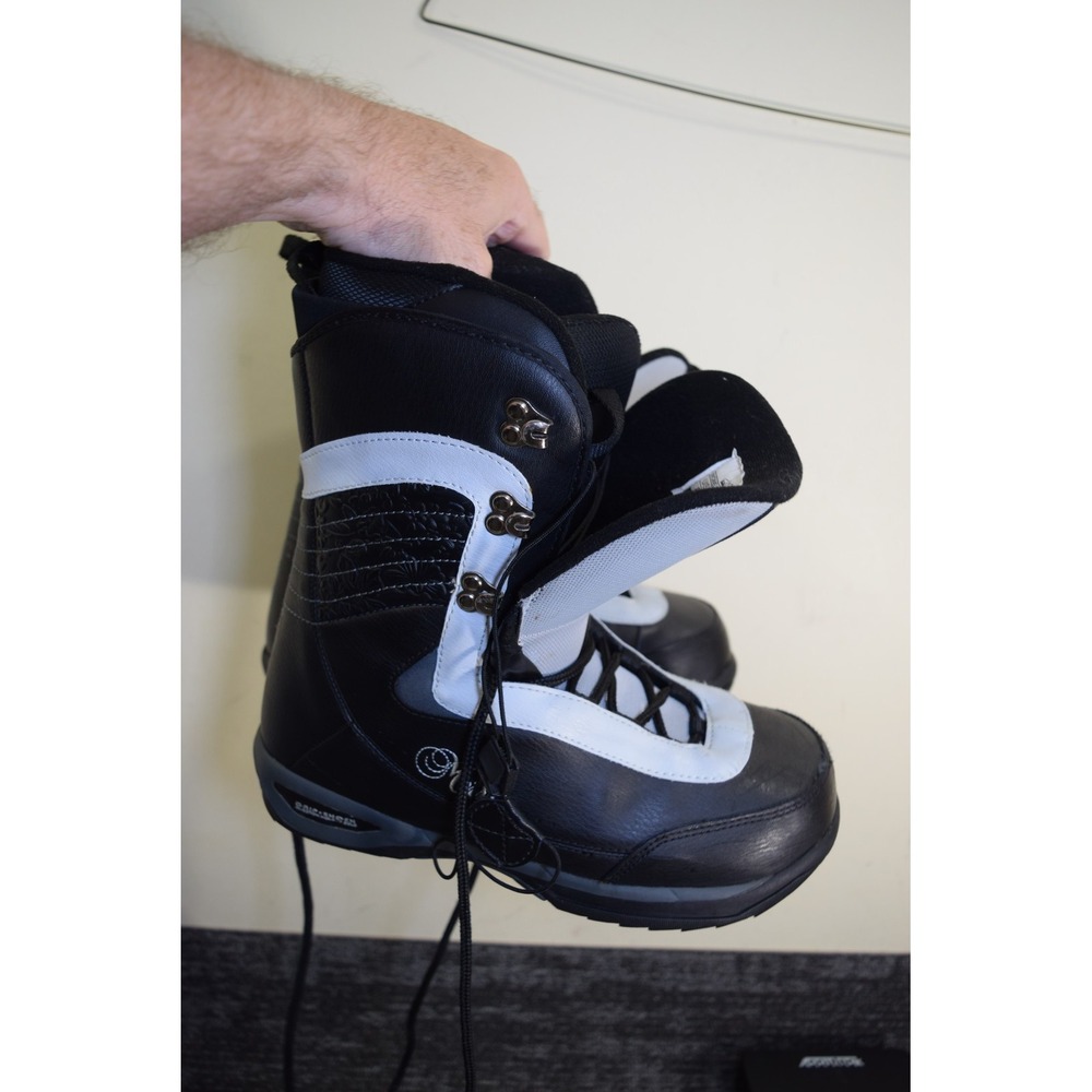 Morrow LOTUS Snowboard Boots WOMENS 8 Black Gray Lace Up